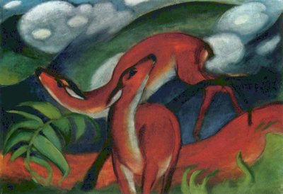 Red Deer by Franz Marc